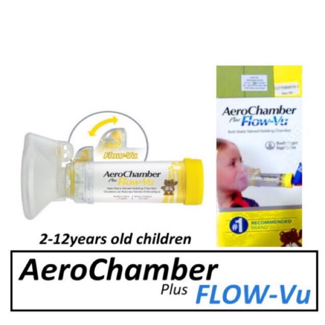 [CERTIFIED LABEL] AEROCHAMBER PLUS FLOW-VU MEDIUM MASK 1-5 YEARS (1'S ...