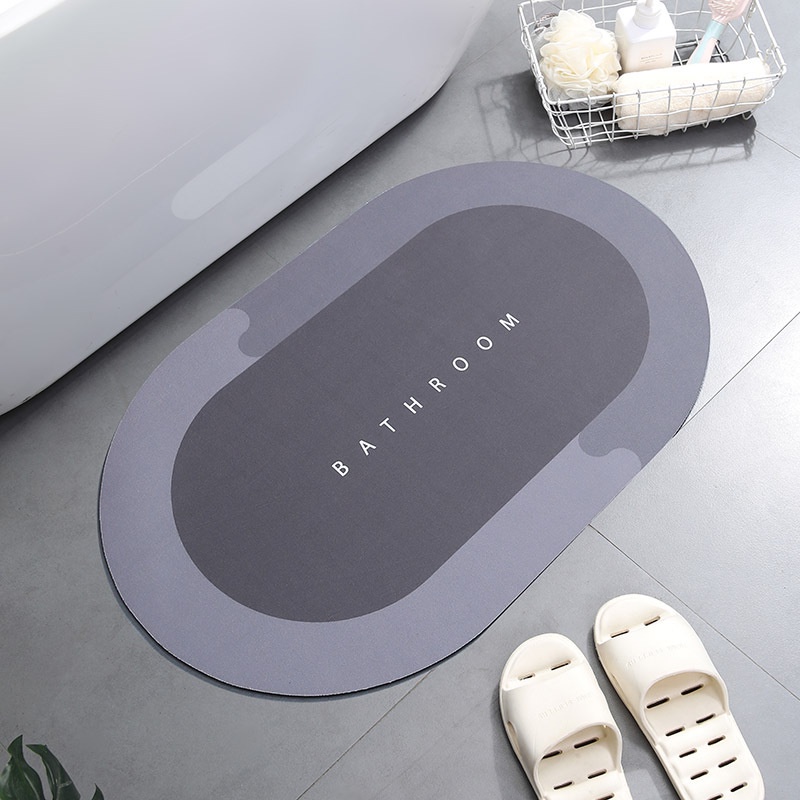 WT Bathroom Mat Nordic Style Anti-Slip Fast Dry Mat Pad Floor Mat ...