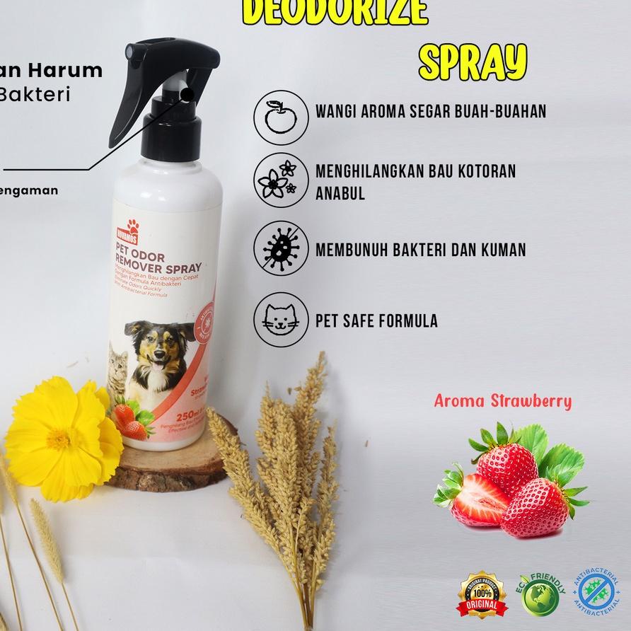 Novamos Cat & Dog Poop Remove Odor Strawberry Variant 250 ML Shopee