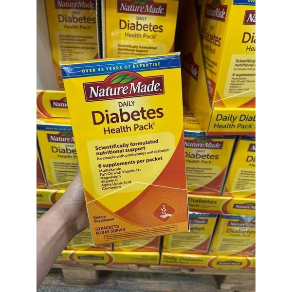 (Ready Stock) Nature Made Diabetes Health Pack, 60 Packets | Shopee ...