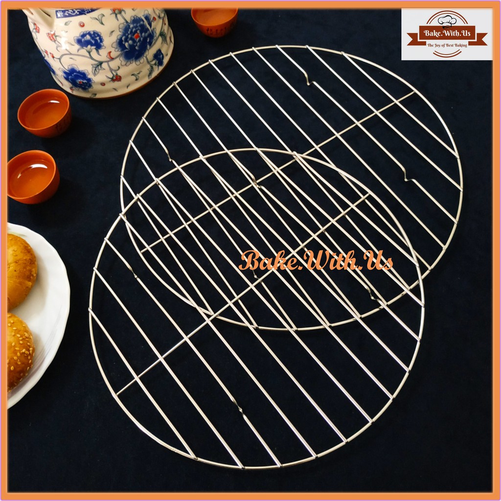 Round Stainless Steel Cooling Rack Baking Cooling Rack Bakeware - 10 ...