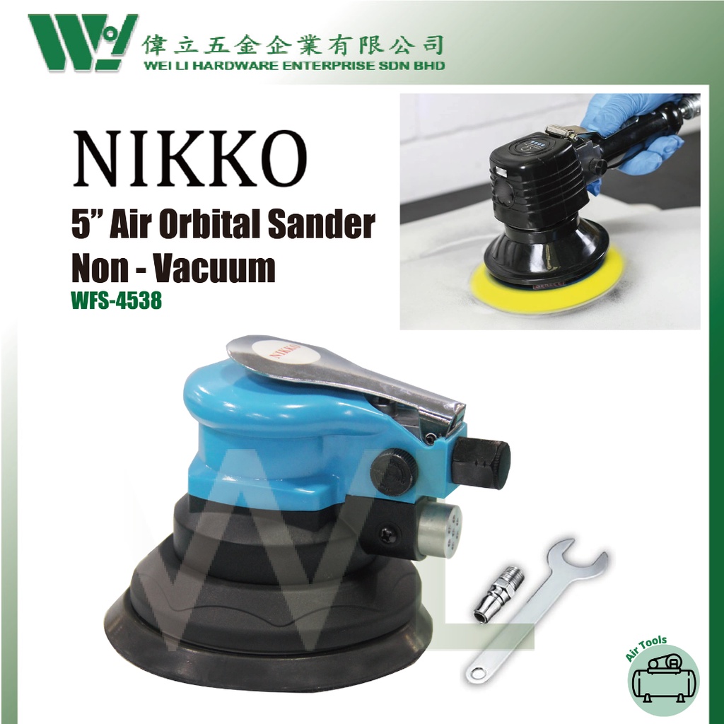 Nikko WFS4538 5" Air Orbital Sander (NonVacuum) /air sander/air