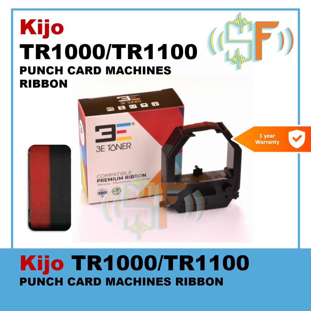 KIJO TR1000 TR1100 TR 1000 1100 Punch Card / Time Recorder Ink Ribbon ...