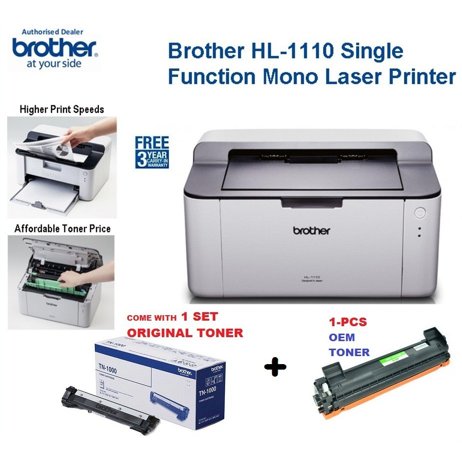 HL-1110, Compact Mono Laser Printer