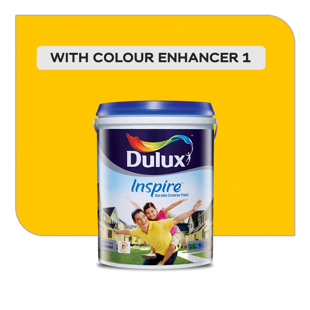 Dulux Inspire Durable Exterior Wall Paint (with COLOUR ENHANCER 1