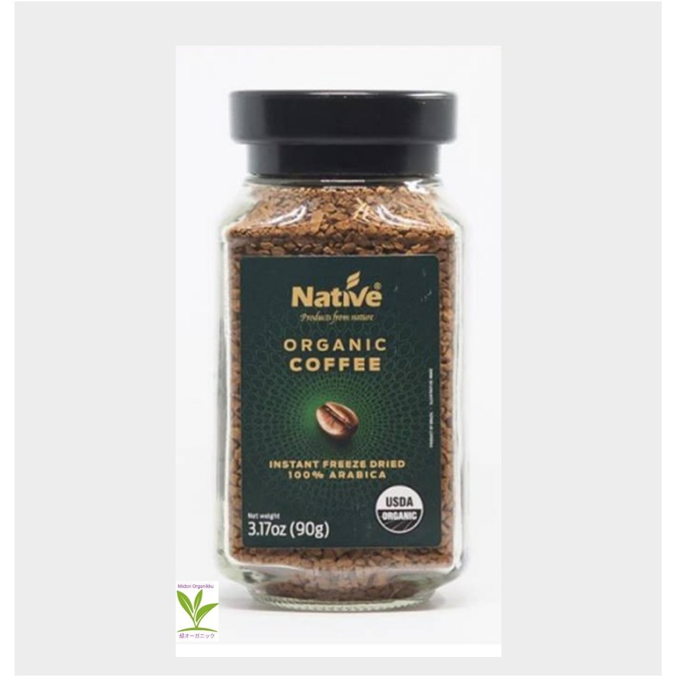 NATIVE Organic Coffee GlutenFree Instant Freeze Dried 100 Arabica 90g