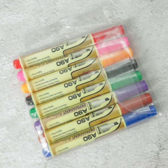 Yosogo A90X8C 8 Col Permanent Marker (Broad) pen penanda | Shopee Malaysia