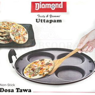 32cm Large 2 Coated Teflon Tawa Pan Pancake Chapati Roti Dosa Omelet Non  Stick