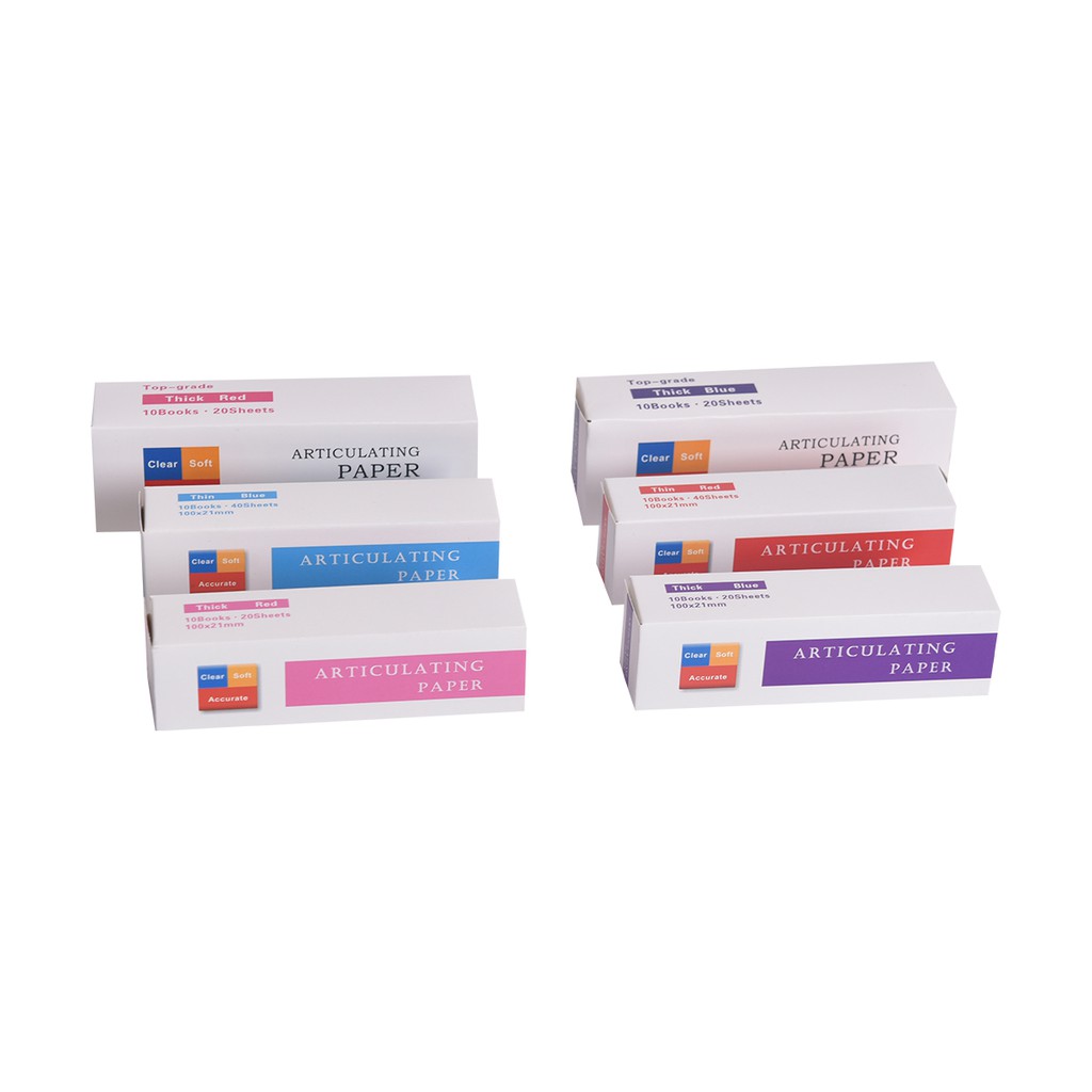 Dental Practical Articulating Paper Thick Strips 20 Sheets/Book 10 ...