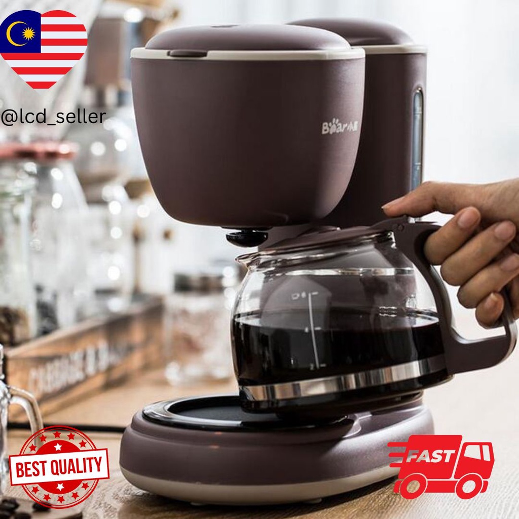 Programmable Coffee Maker with Timer 1.2L 2-8 Cups Drip Coffee Maker with  Built-In Burr Coffee Grinder Keep Warm LED Display