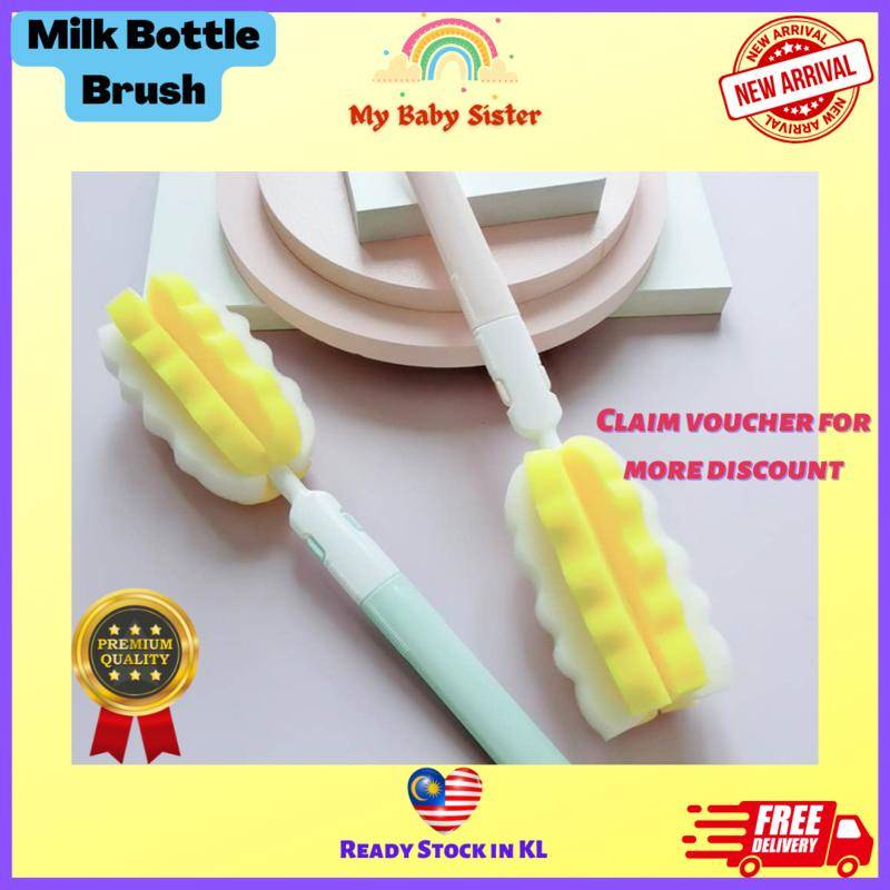 **PREMIUM**Bottle Sponge Brush Baby Milk Feeding Cleaning Botol Susu
