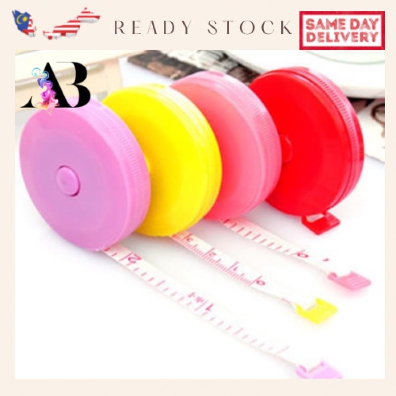 1pc Random Color Mini Retractable Tape Measure Soft Measuring Tape