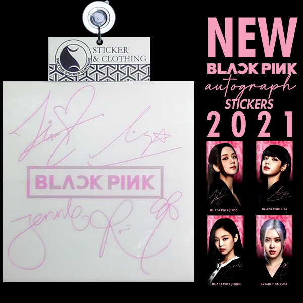 Sticker NEW BP Autograph 2021 Cutting Sticker Decal Waterproof | Shopee ...