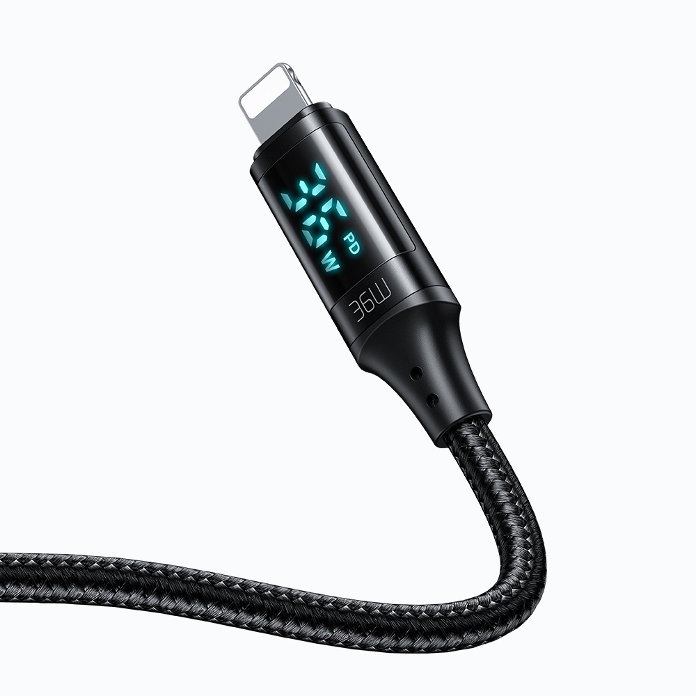 mcdodo Adattatore USB C a Lightning PD 36W iPhone Adattatore ricarica rapida uscita trasferimento dati con display USB C per iPhone compatibile con dispositivi iOS