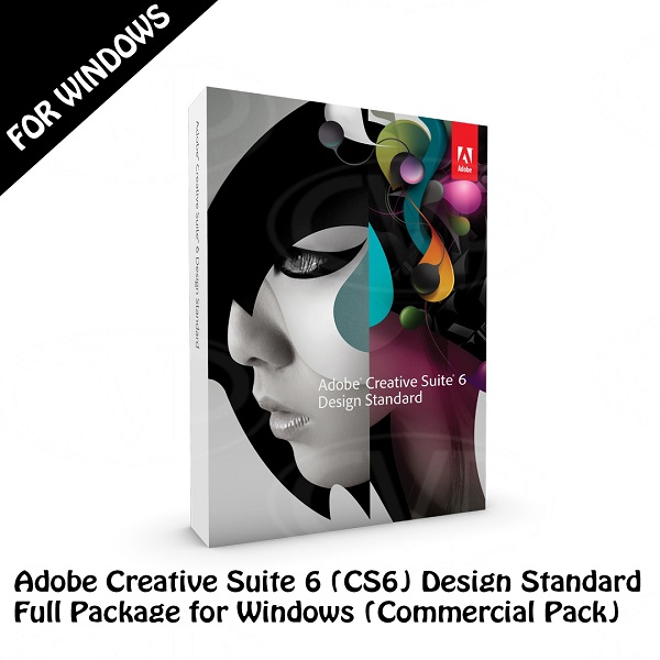 Adobe Creative Suite 6 (CS6) Design Standard Full Package for Windows  (Commercial Pack)