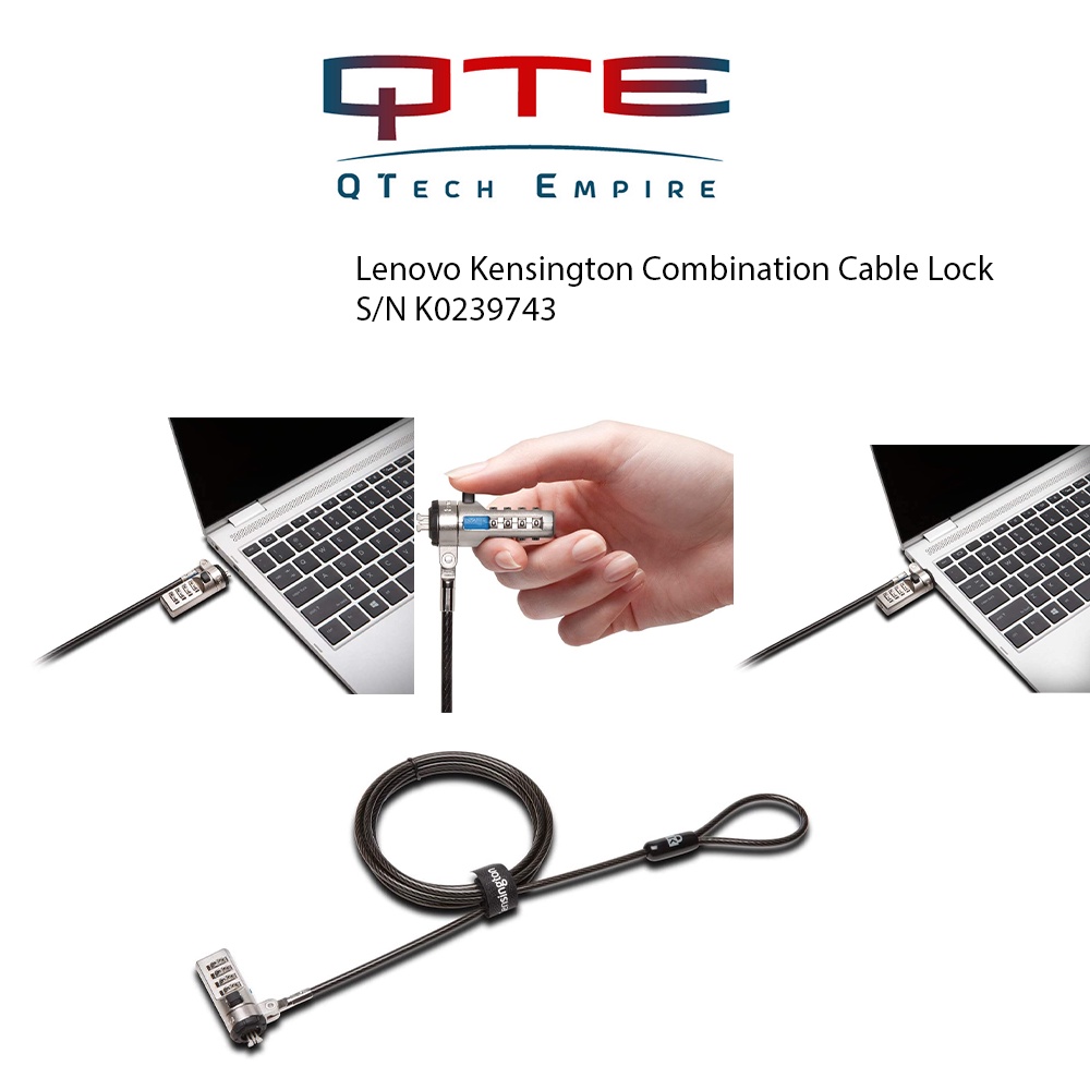 Lenovo Kensington Combination Cable Lock [ORIGINAL] S/N K0239743