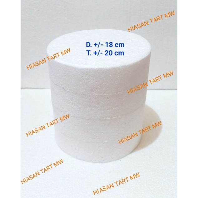 D.18 T.20Cm Dummy Cake Styrofoam 18cm H. 20cm/Dummy Cake Styrofoam Cork