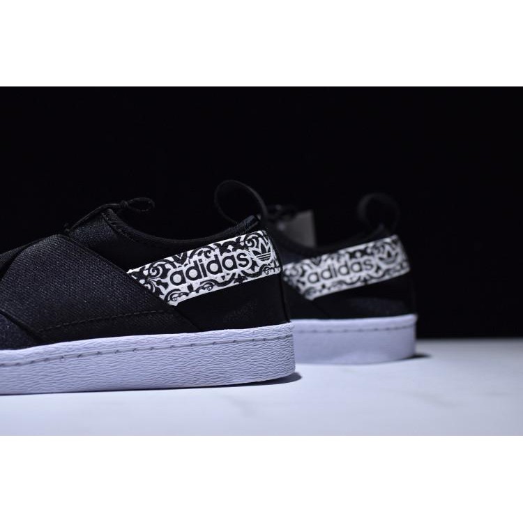 Adidas Superstar Slip On Core Black Footwear White Shopee Malaysia