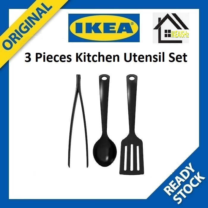 IKEA GNARP 3piece Kitchen Utensil Set Shopee Malaysia