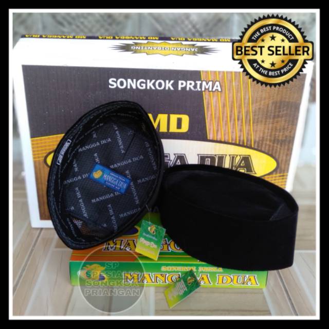 HITAM [Price Per 10pcs] Songkok National Black Plain AC (Air ...