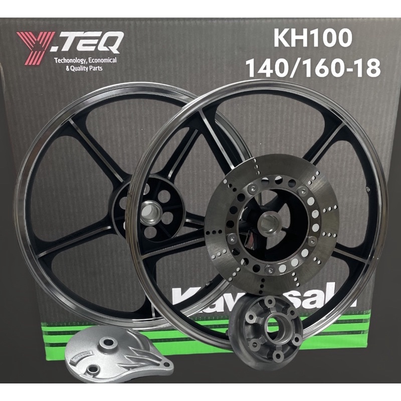 KAWASAKI KH100 SPORT RIM ORIGINAL YTEQ 140/185-18 BLACK | Shopee Malaysia