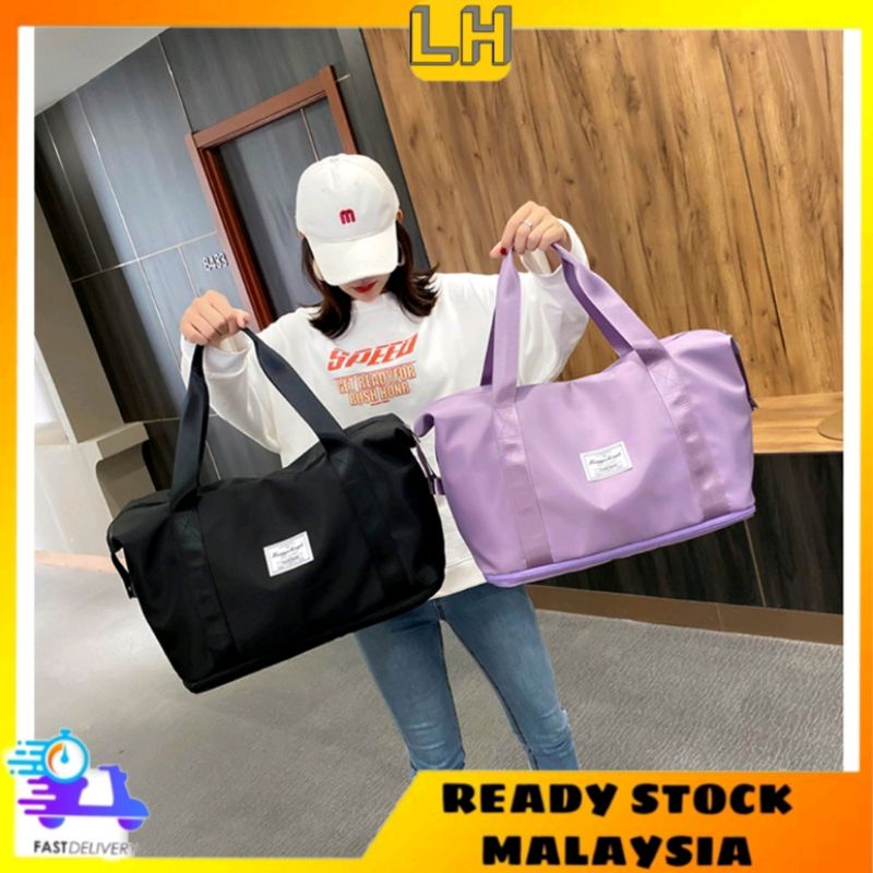 Beg Foldable Big Capacity Travel Bag Waterproof Nylon Luggage | Shopee ...
