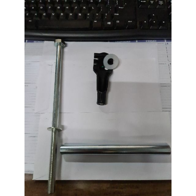 PERODUA ALZA SPARE TYRE CARRIER SET[LOCK,BOLT,WASHER,SUPPORT] 100% ORI