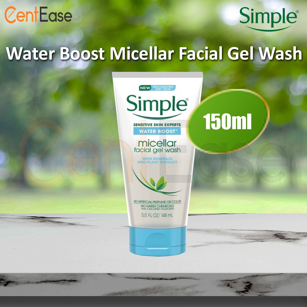 Simple Water Boost Micellar Facial Gel Wash 150ml Shopee Malaysia