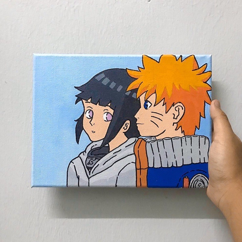 Naruto Hinata Canvas Painting