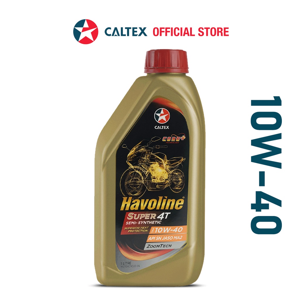 Caltex Havoline Super 4T Semi Synthetic 10w40 Motorcycle Engine Oil (1L