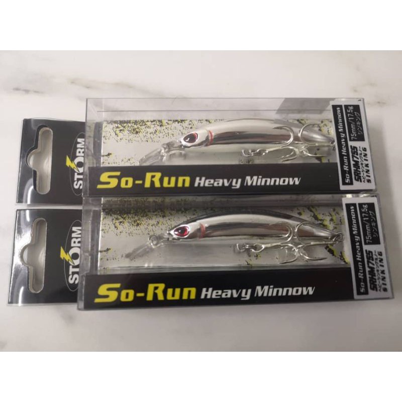 So-Run Heavy Minnow 75SE NF - Leurre Flottant 7,5cm 15,5g - Naked Flash - Unité