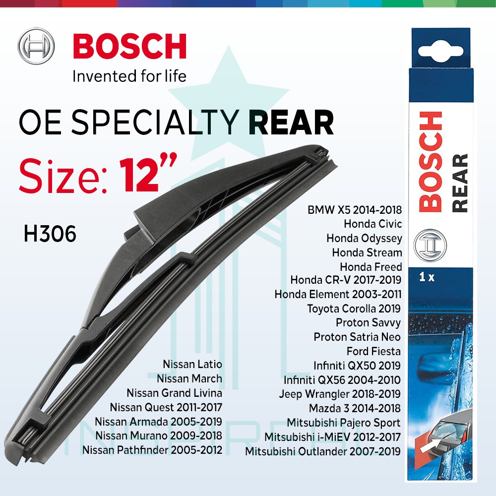 Bosch H306 Rear Wiper Size 12