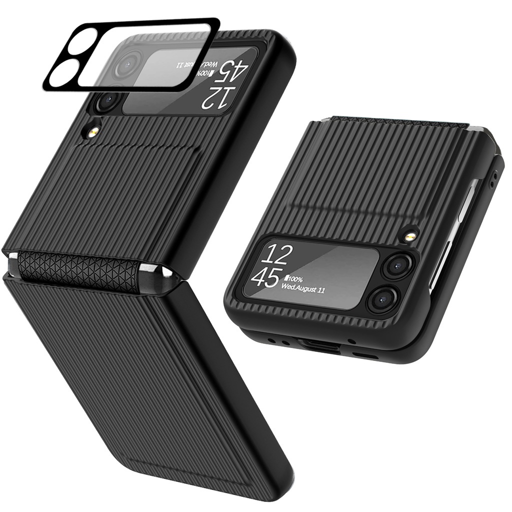 Case For Samsung Galaxy Z Flip 4 Z Flip 3 With Hinge Protector And