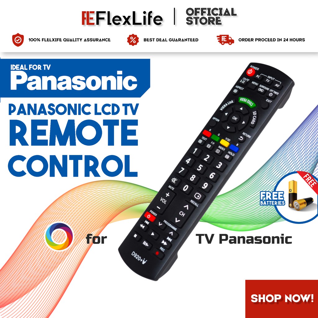 Panasonic Universal LCD/LED TV Remote Control (NOT SET UP REQUIRED