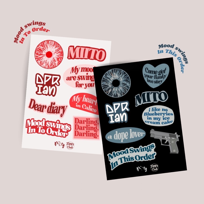 MITO & MIITO STICKER - DPR IAN - DPR IAN ALBUM - DPR album sticker