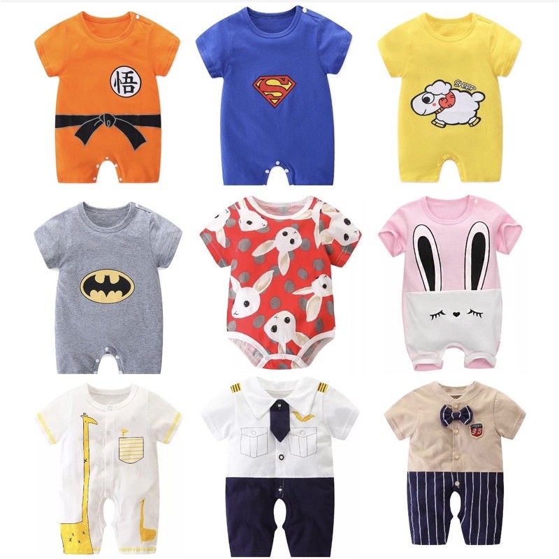 local sale ReadyStok Baby Romper Jumpsuit baju short sleeve