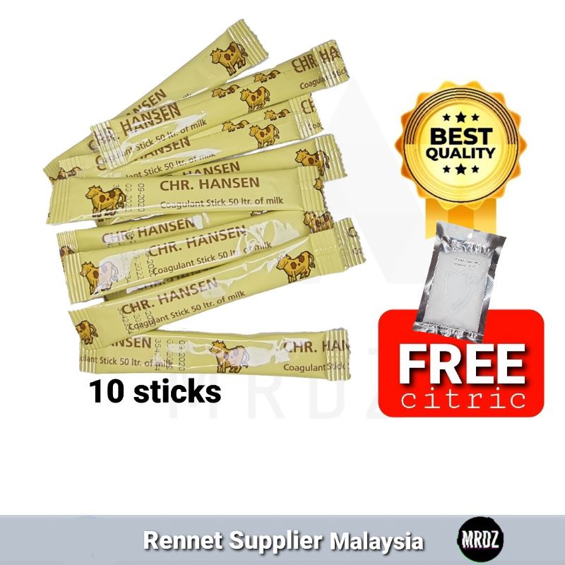 NEW STOCK 10x stick Powder Rennet for cheesemaking | Shopee Malaysia