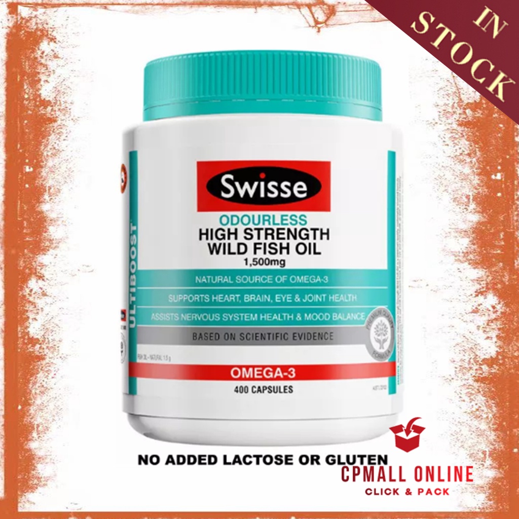 [Expiry Date 01/2027] Swisse 无腥味鱼油 Ultiboost Odourless High Strength