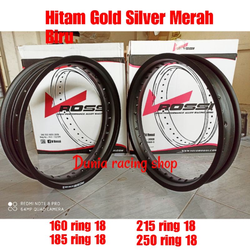 MERAH HITAM Rossi Rims 140 160 185 215 250 ring 18 - Rossi Rims Rossi ...