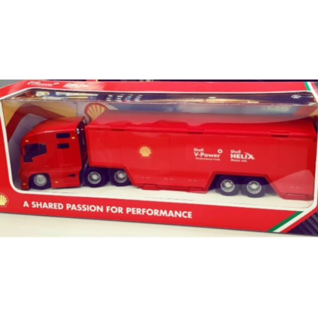 SHELL FERRARI LORRY TRUCK limited Edition Opened Shopee Malaysia