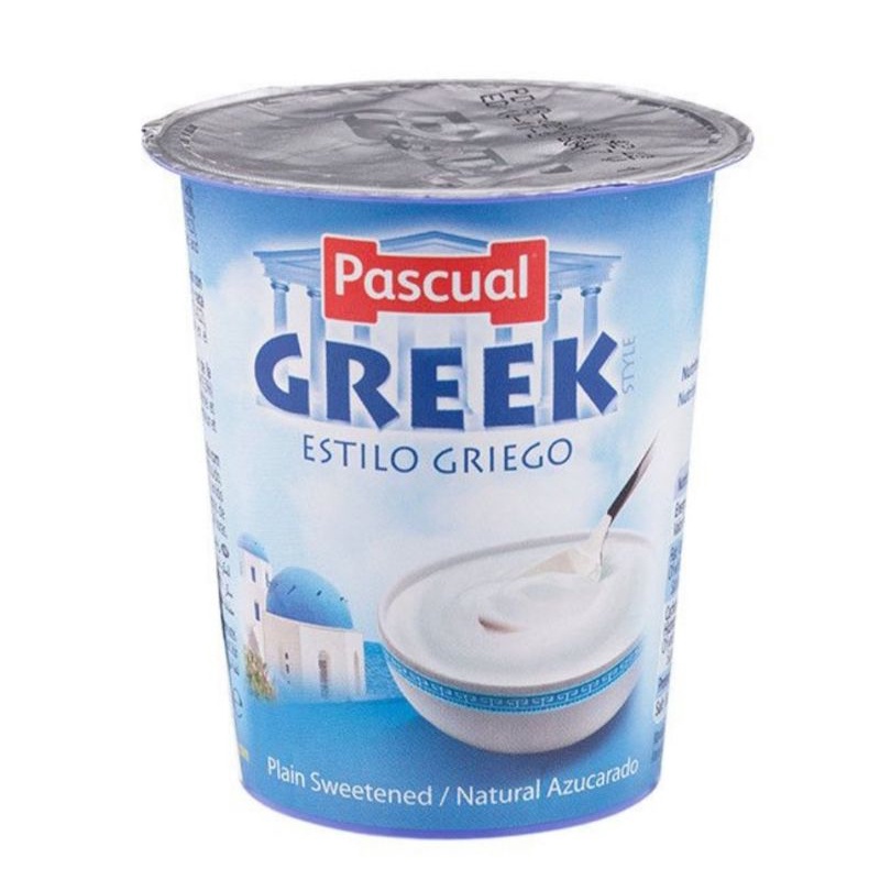 Pascual Greek Plain Sweetened Yogurt from Spain HALAL 125g Shopee