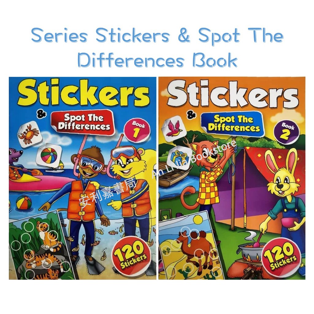MTM Series Stickers & Spot The Differences Book | Shopee Malaysia
