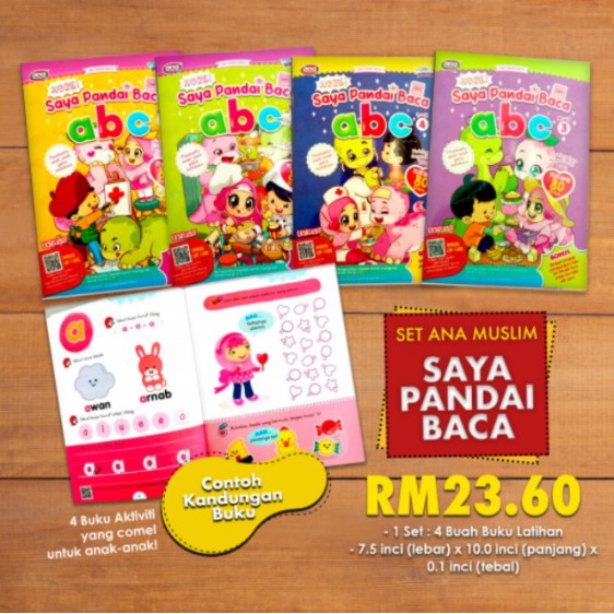 ANA MUSLIM - Buku Aktiviti Hore! Saya Pandai Baca ABC | Shopee Malaysia