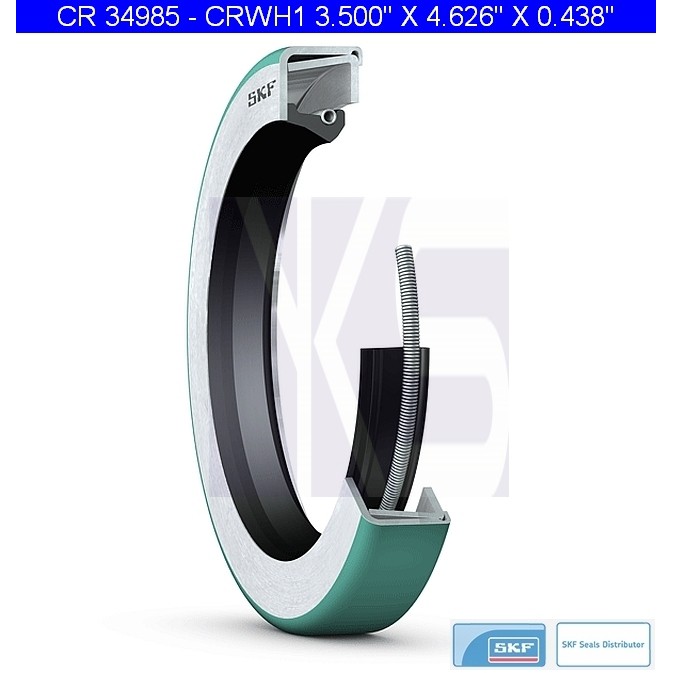 SKF CR 34985 - CRWH1 Rotary Shaft Seal NBR ( 3.500