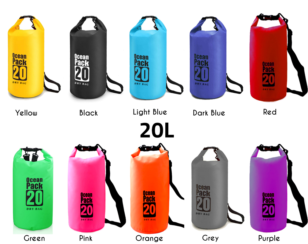 Floating Waterproof Dry Bag 10L/20L/30L, Roll Top Dry Sack Keeps Gear Dry  Bags