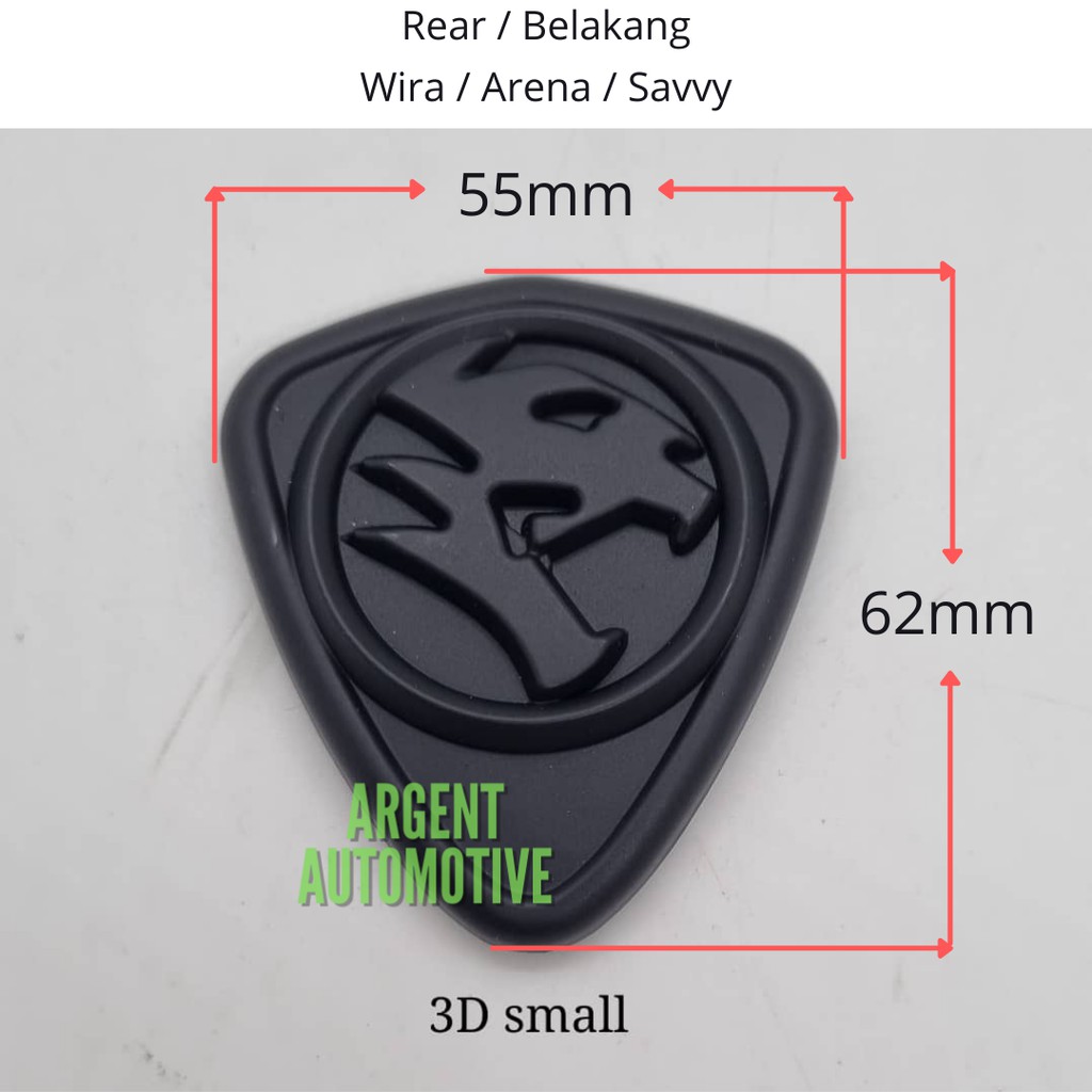 Proton 3D Emblem Logo Badge Matte Black Small/Medium/Large/Extra Large ...