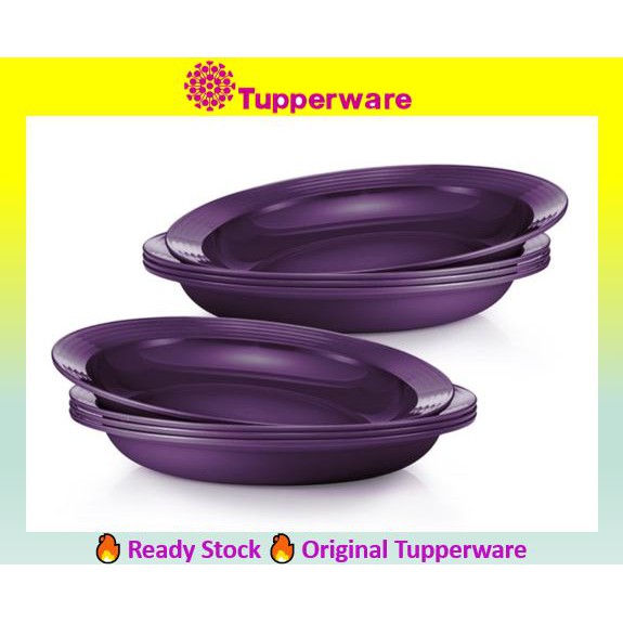 🔥Tupperware Purple Royale Deep Plate 550ml [Ready Stock]🔥 | Shopee Malaysia