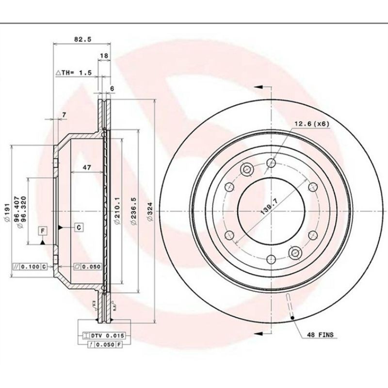 Original Brembo Disc Rotor - Hyundai Grand Starex 2.5 | Shopee Malaysia