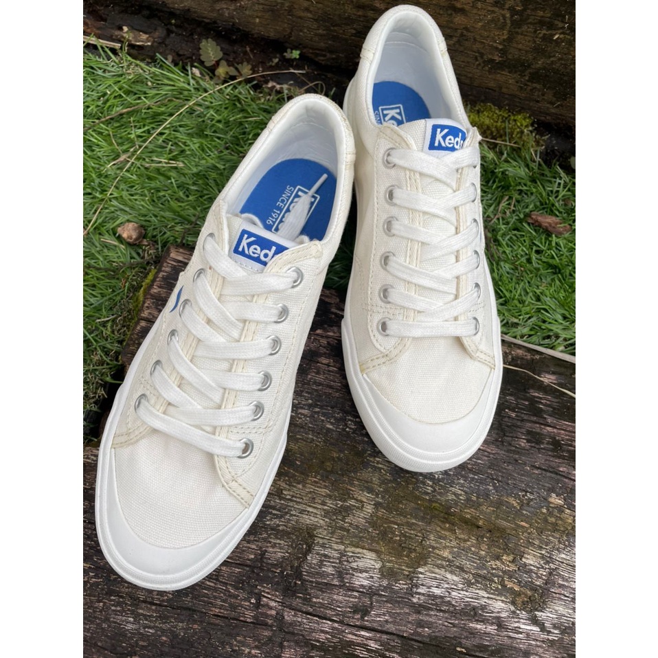 Keds Women Crew Kick 75 Canvas Lace Up Sneakers WF61176 WHT WF61177 RED Shopee Malaysia