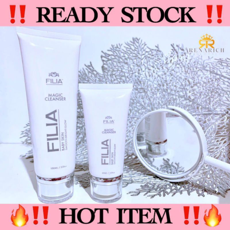 original FREE TESTER MAGIC FEMININE WASH+ CLEANSER GEL SCRUB Pencuci